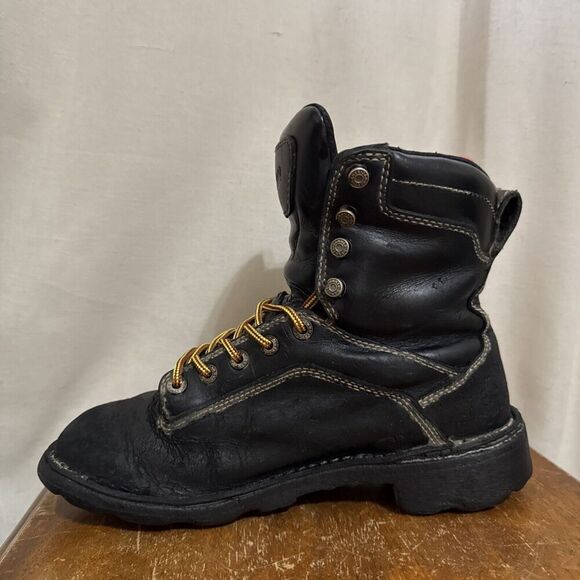 Danner Quarry USA Black Alloy Toe/MET Guard Waterproof Work Boot US 8 M 17323 7” main image 2